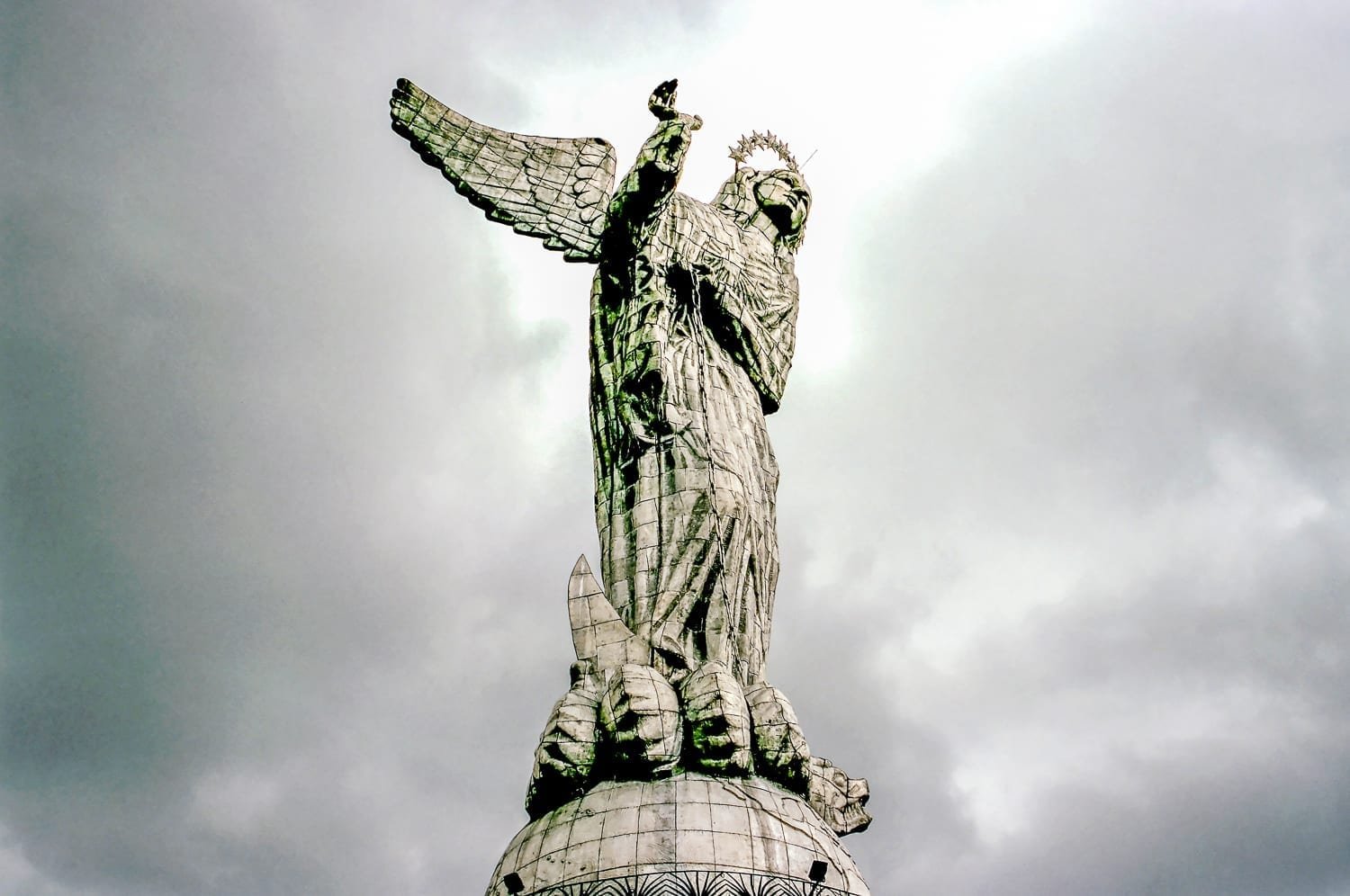 Ecuador-Travel-Quito-Virgin Virgin of Quito statue, photographed on a custom tour of Ecuador