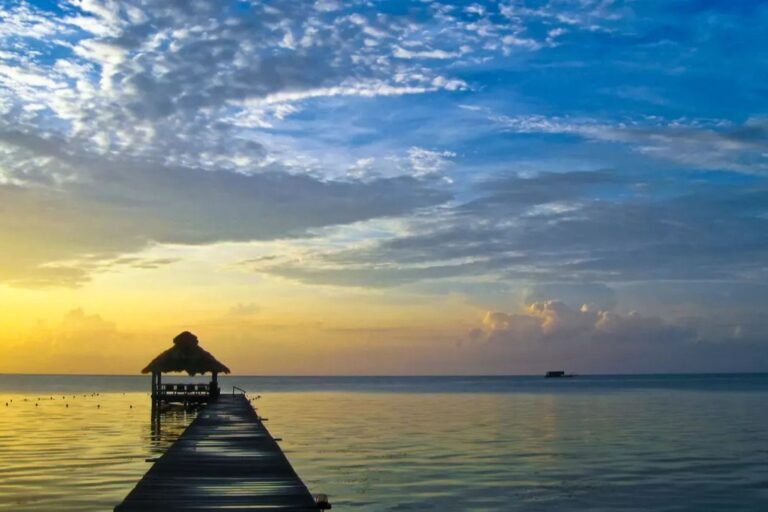 Belize Ambergris Caye Sunset Deck