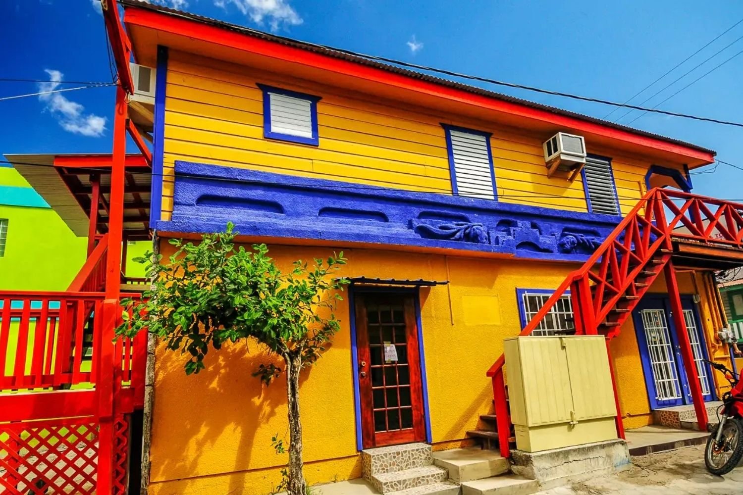 Belize Ambergris Caye Colorful House
