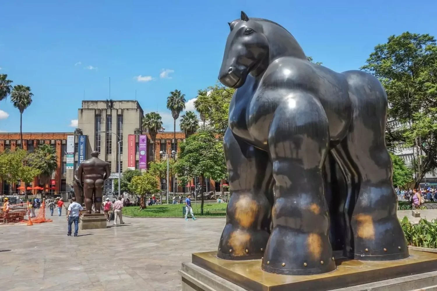 Medellin Colombia Plaza Botero Statues