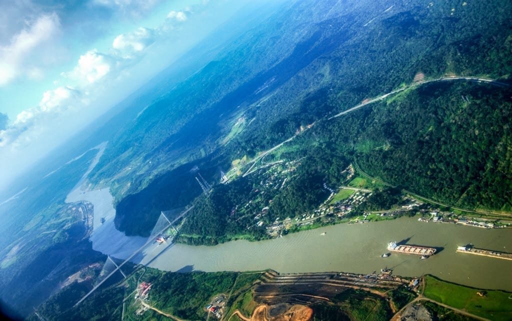 Panama-Canal-Charter-Plane Photo of panama canal taken from a charter plane
