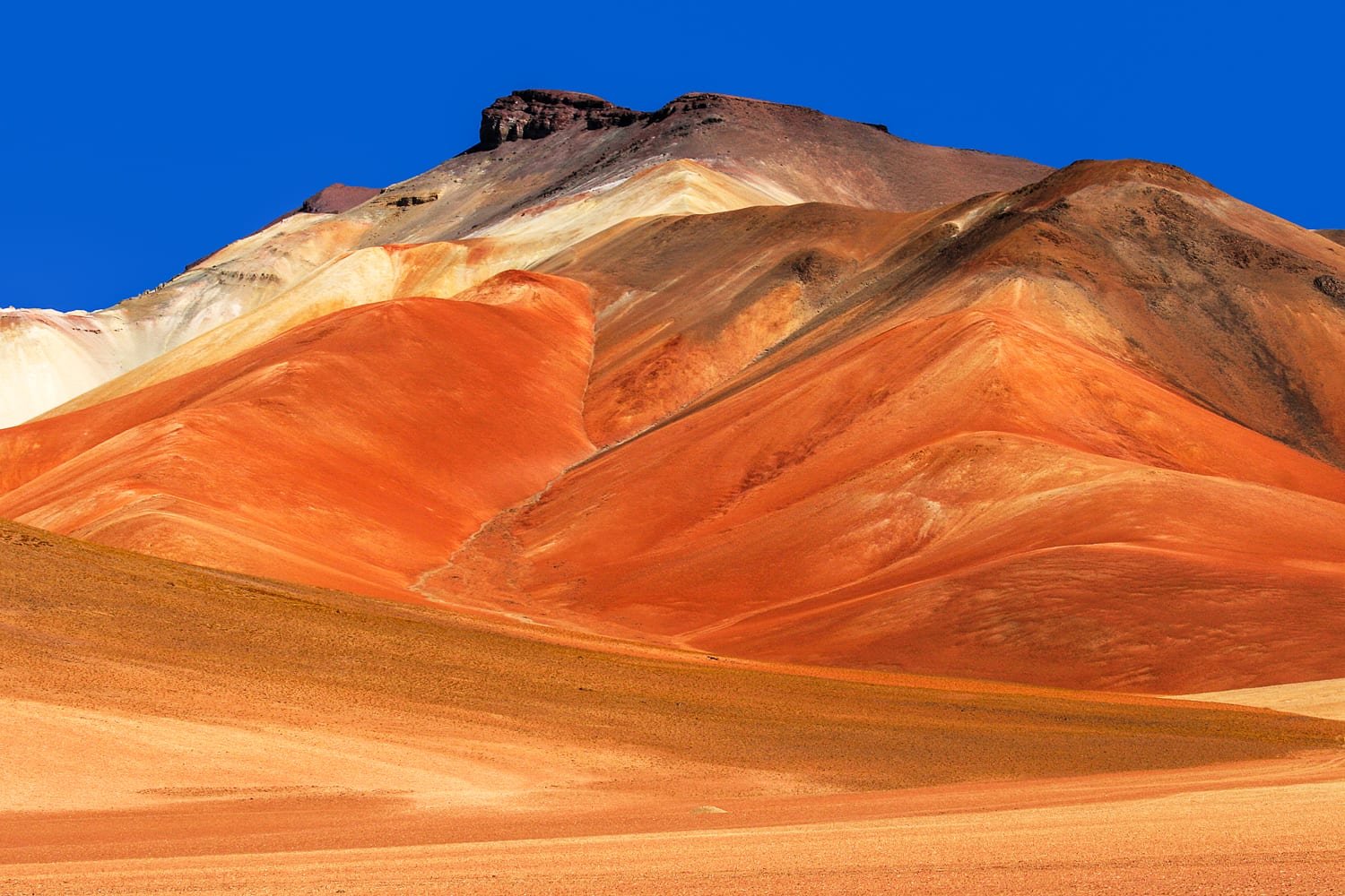 Bolivia-Private-Custom-Travel-Design-Eduardo-Avaroa-National-Reserve Red-hued hills of Eduardo Avaroa National Reserve, near Potosi, Bolivia