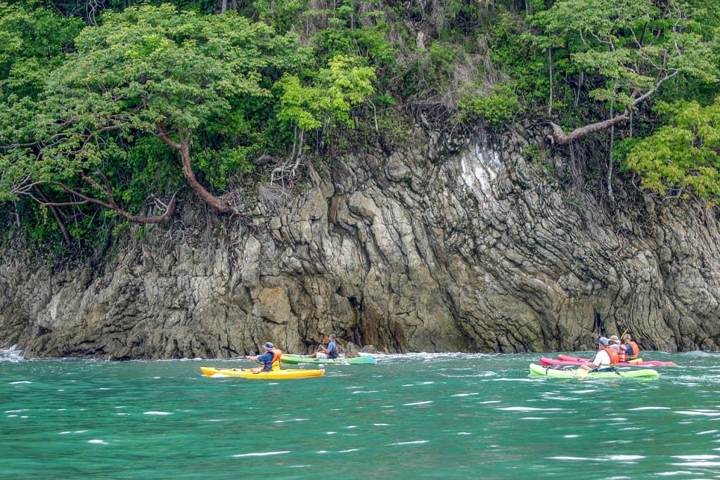 Costa-Rica-Custom-Private-Travel-Design-Manuel-Antonio-Kayak A group on a kayak tour of Manuel Antonio in Costa Rica