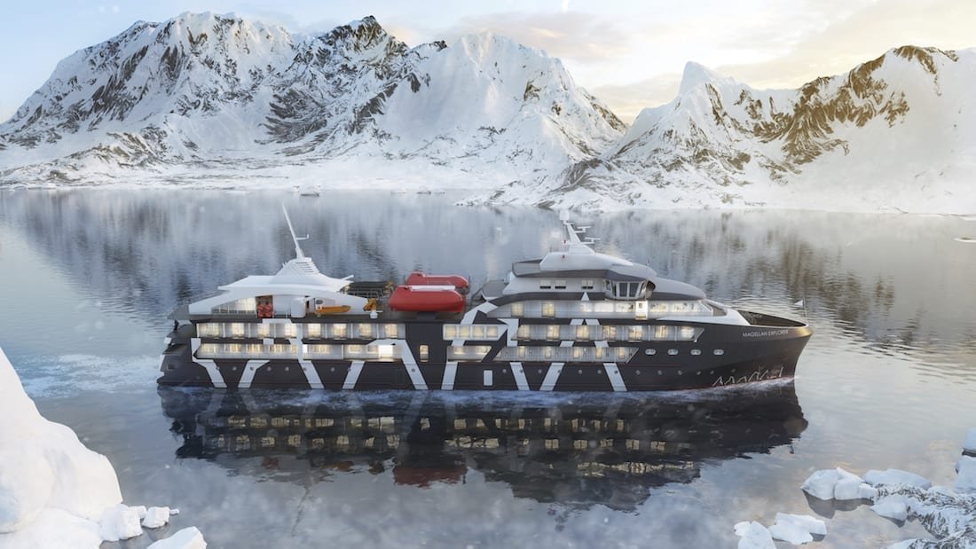 Magellan_Explorer_Exterior 2019 Antarctica Luxury Cruise ship Magellan Explorer rendering