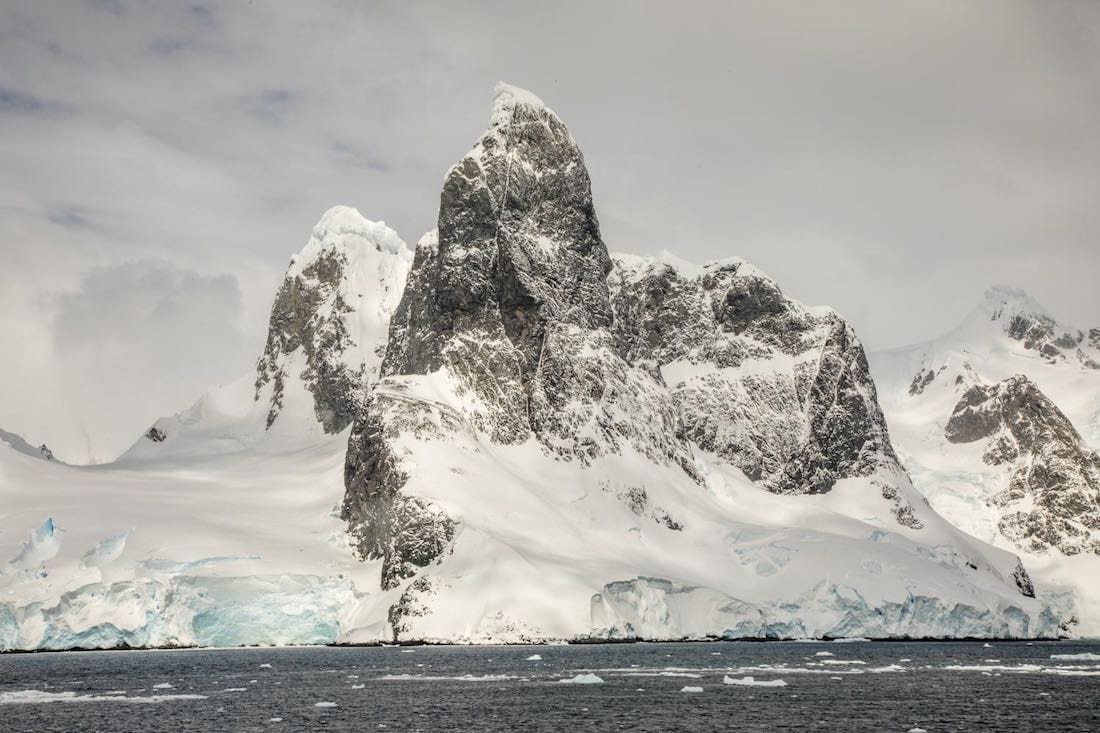 Snowy-Mountain-Antarctic A snowy mountain in the Antarctic, spotted on a family trip to Antarctica