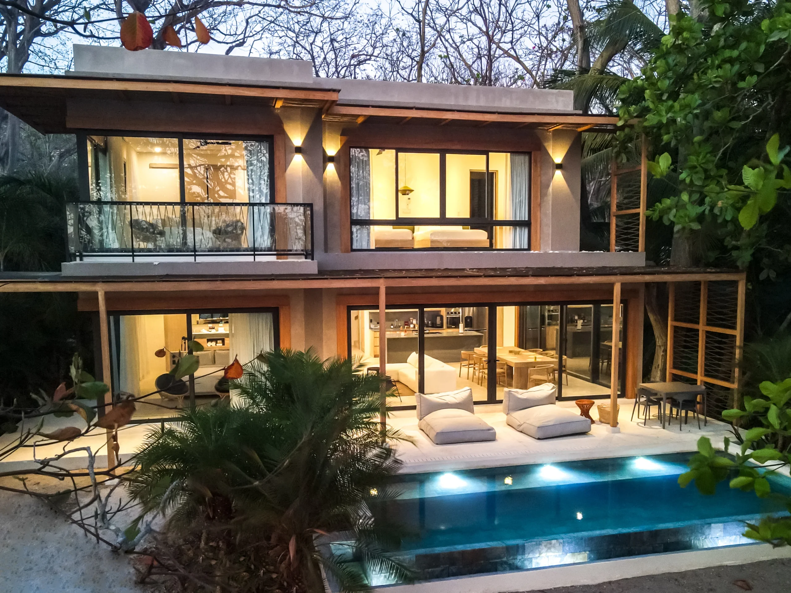 Beachfront Private Villa Exterior