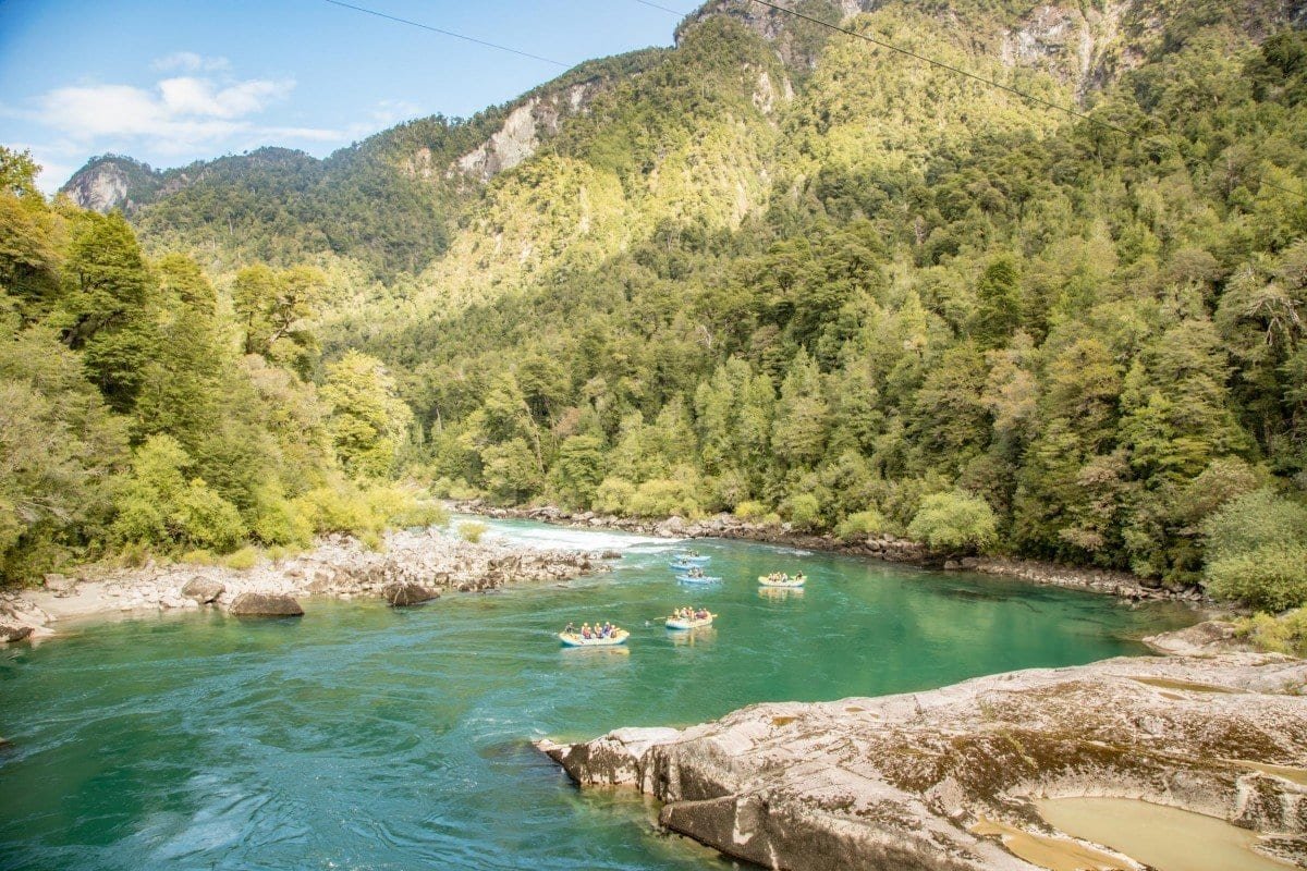 Landed-Travel-Futaleufu–Chile-Aysen-130 Emerald green stream running through a mountain valley in Futaleufu, Chile