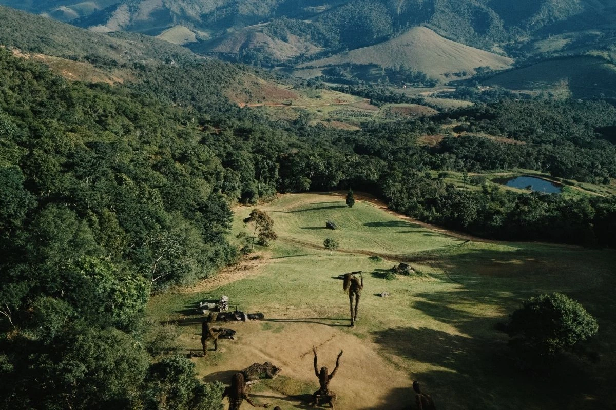 Outdoor sculpture and land art installations