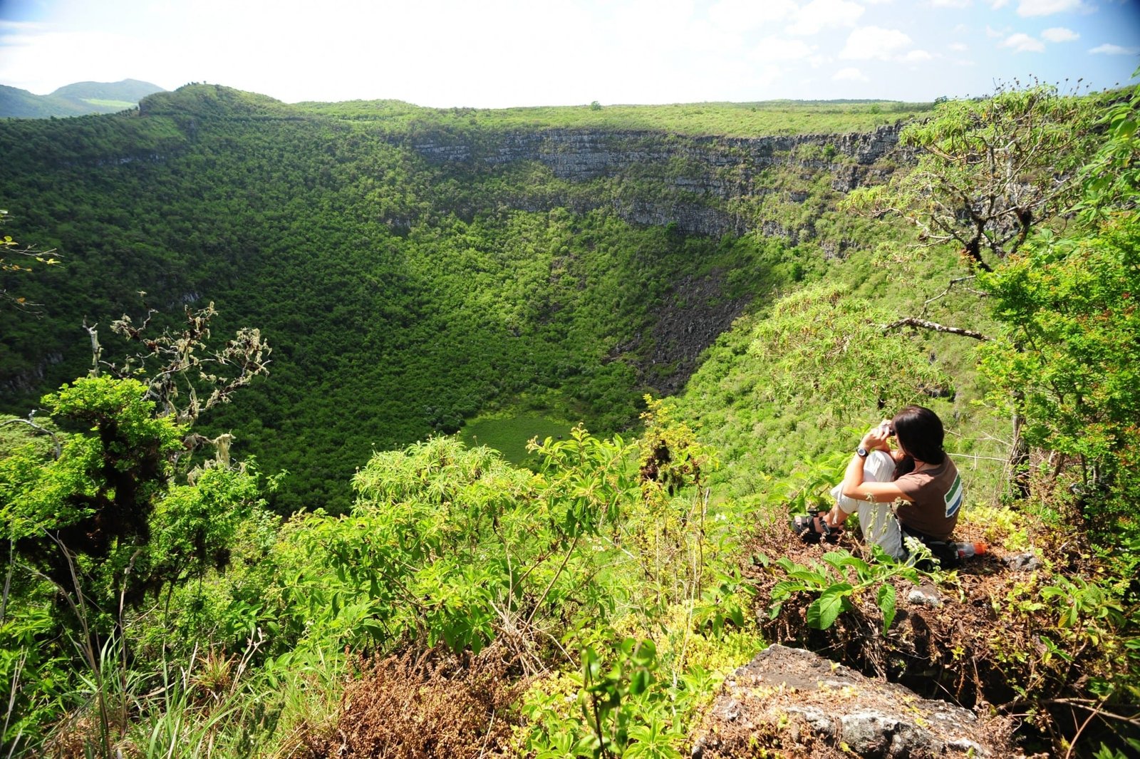 Galapagos activities crater view