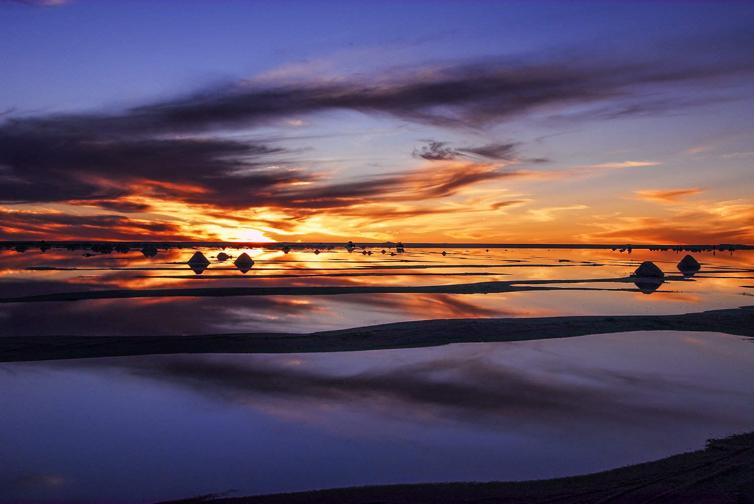 Uyuni salt piles Bolivia | Landed Travel