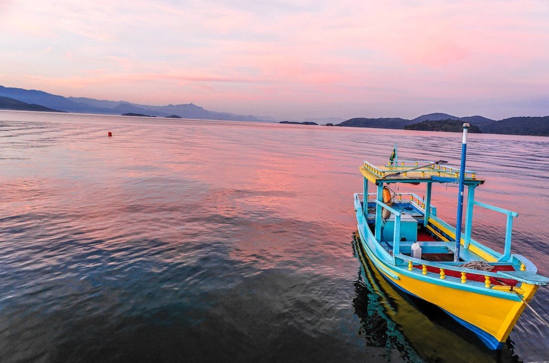 Paraty Brazil yellow boat | Landed Travel