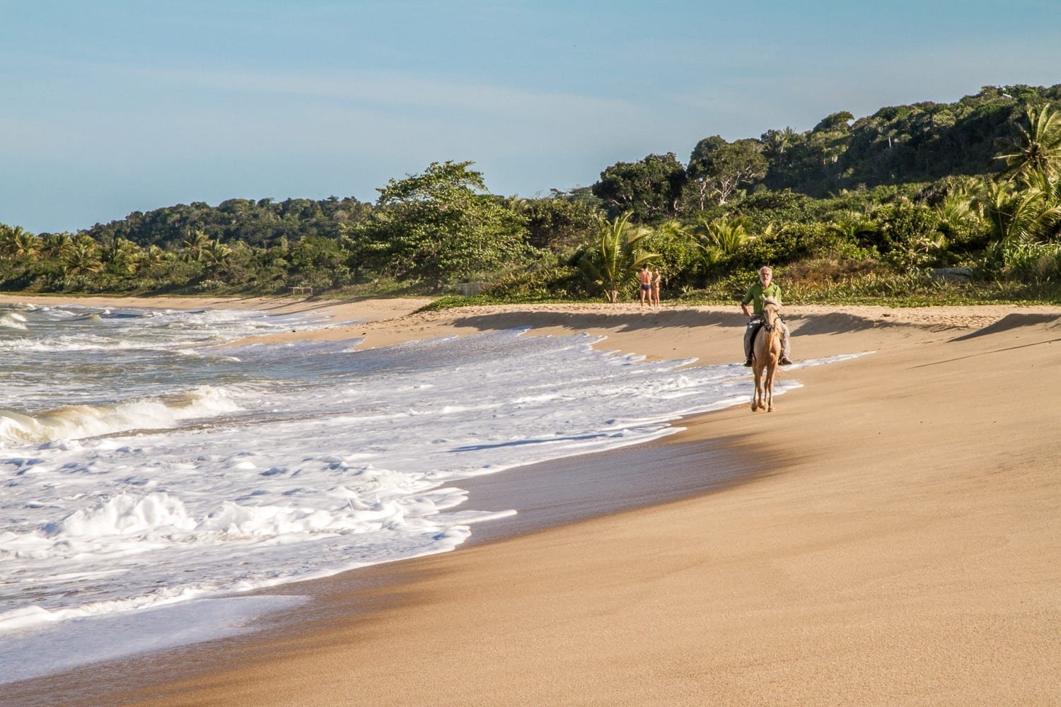 horseback riding on the beach