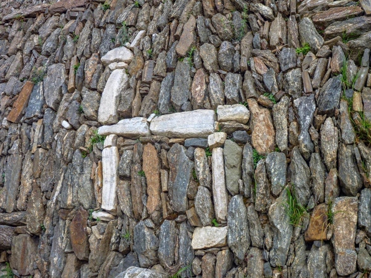 Choquequirao Peru llama wall detail
