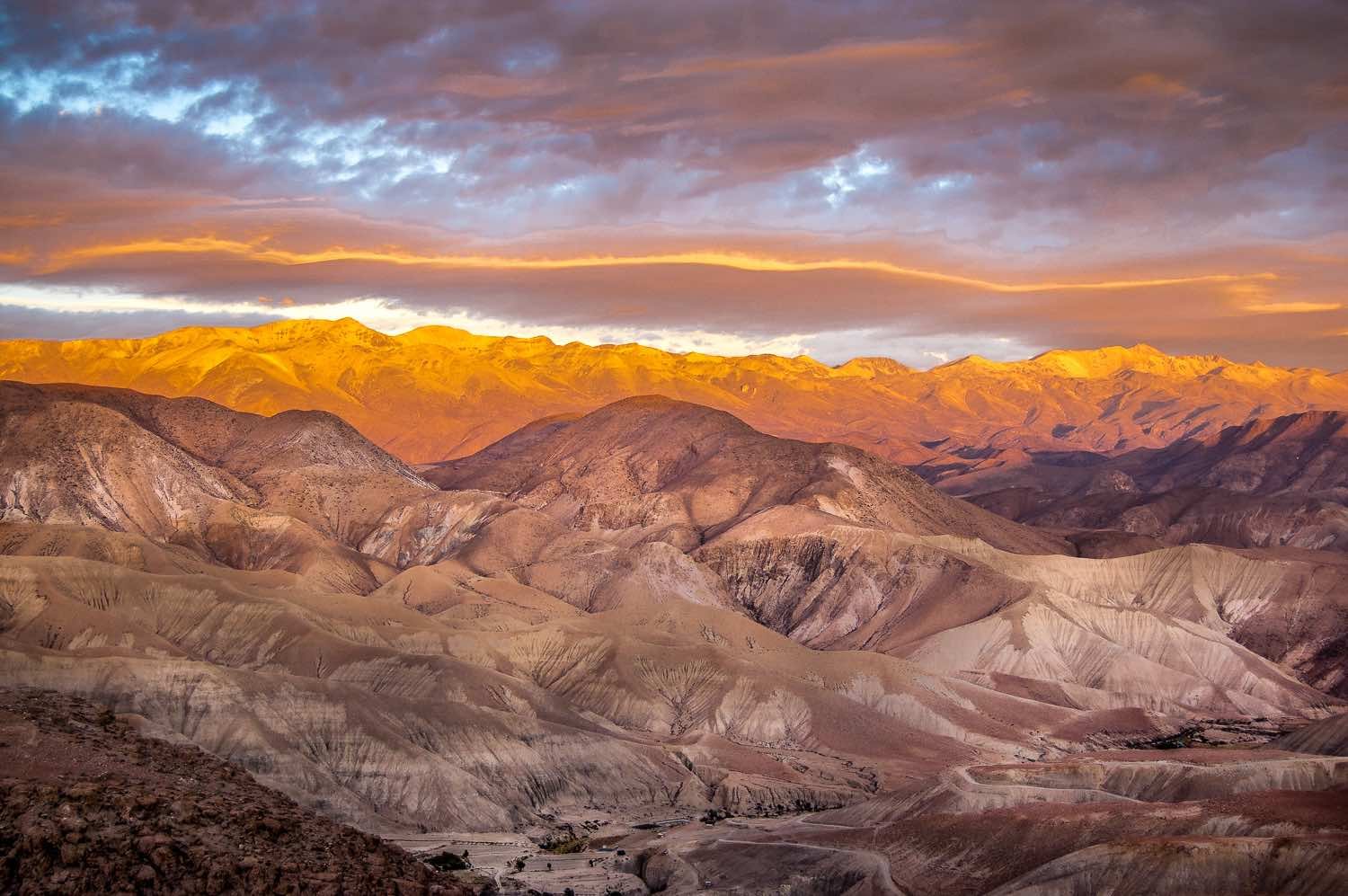 Atacama Desert Chile Copaquilla Sunset | Landed Travel