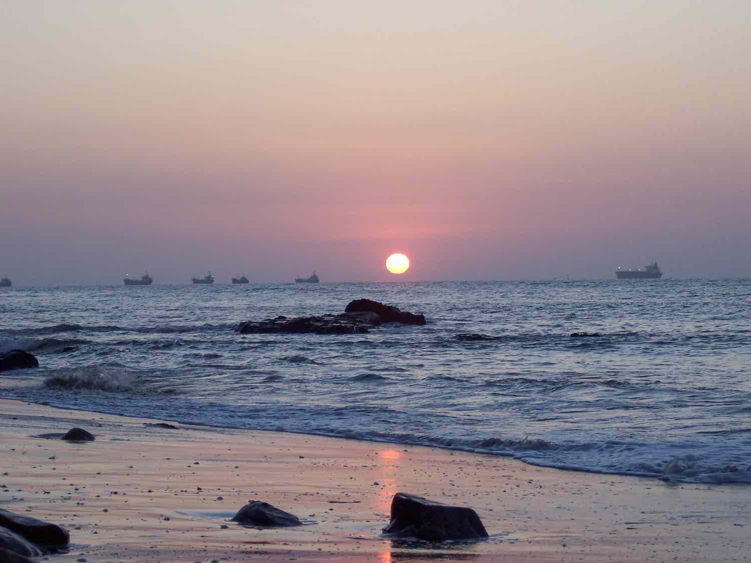 Ecuador coast sunset