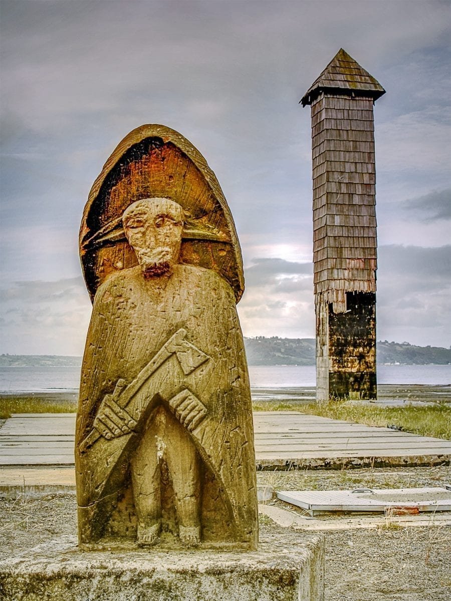 Chiloe Chile Trauco Carving