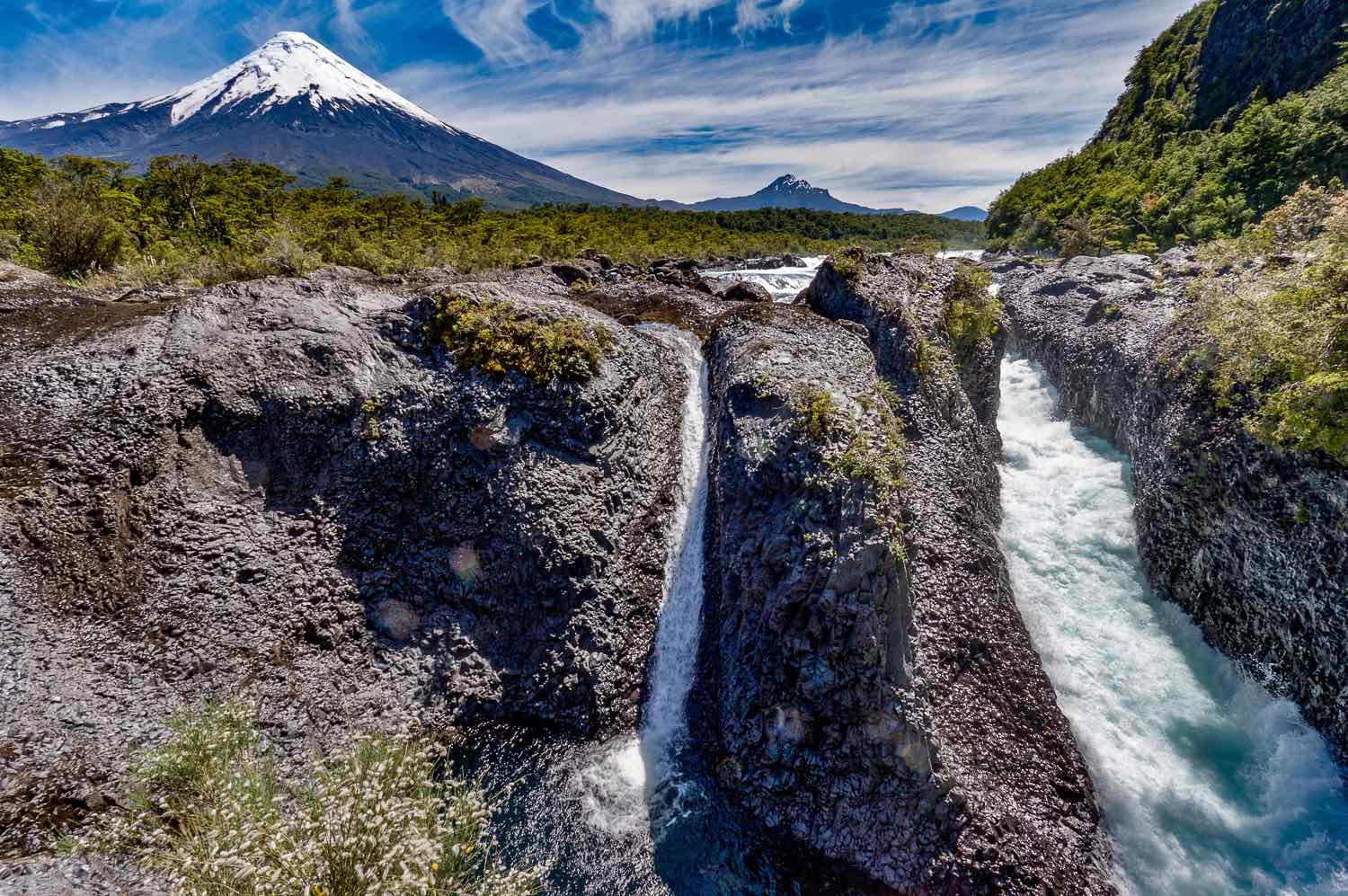 Lake District Chile Petrohue Waterfall | Landed Travel