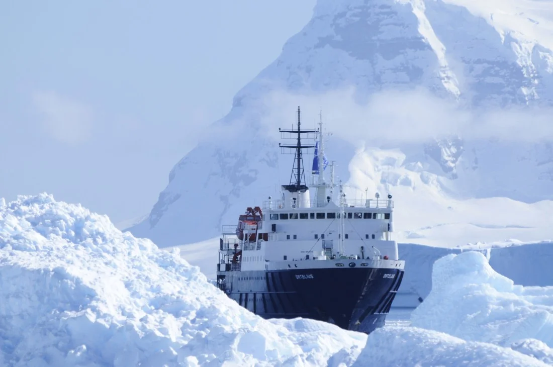 Ortelius at Cuverville, Antarctica