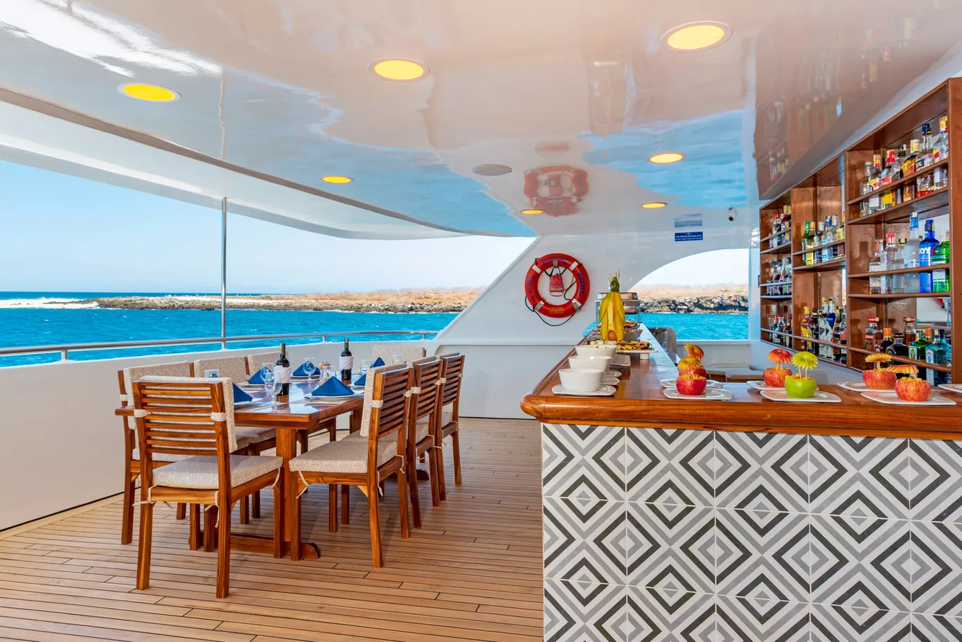 Al fresco dining area