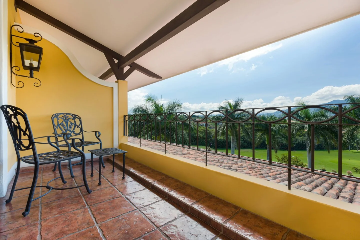 Guest room balcony