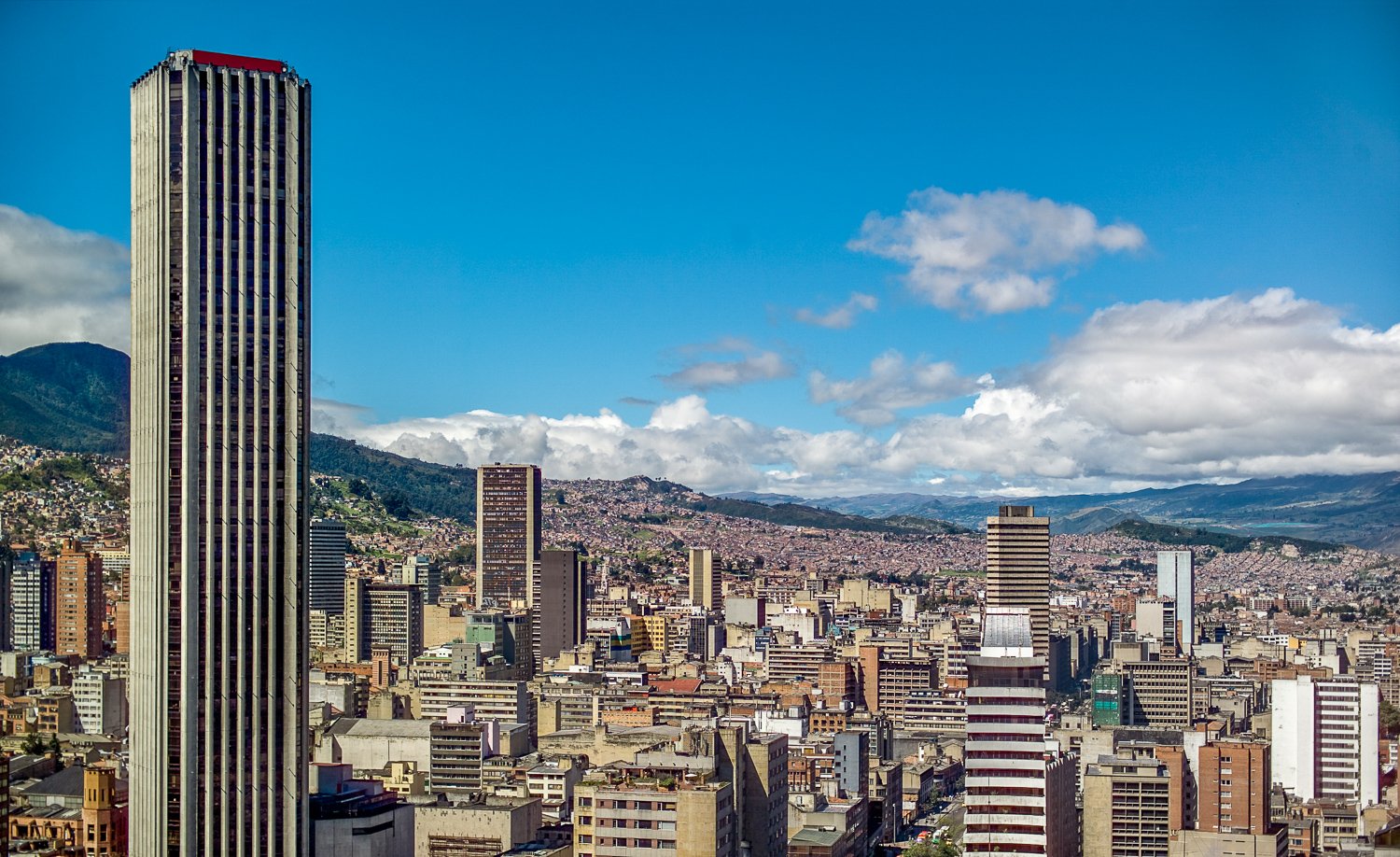 Colombia Bogota Aerial view