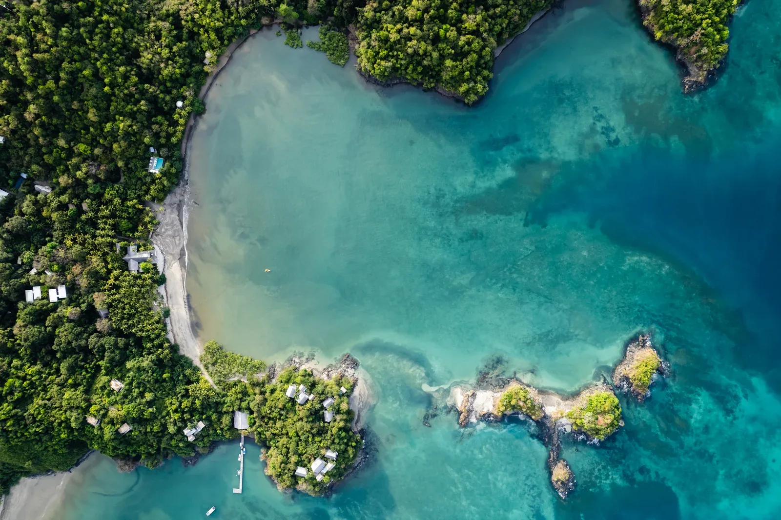Islas Secas - Aerial View