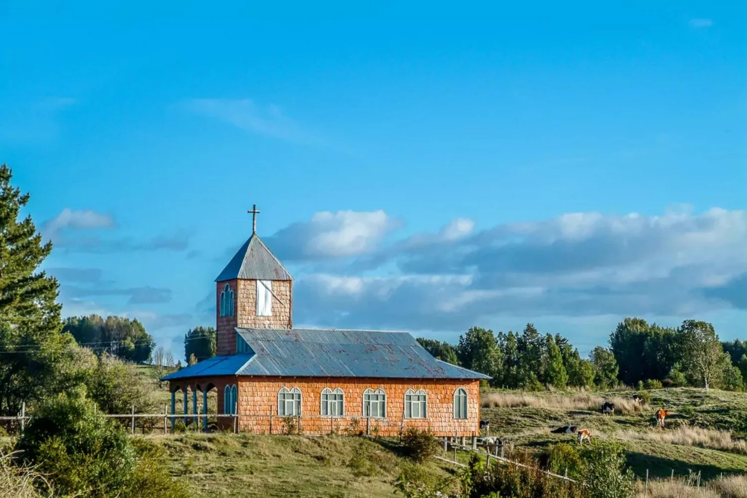 Chiloe Chile Church Near Castro
