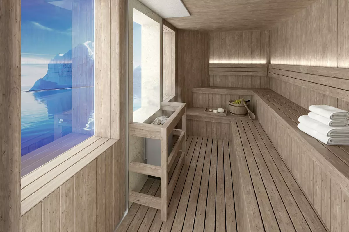 Magellan Discover Sauna - Artist Rendering