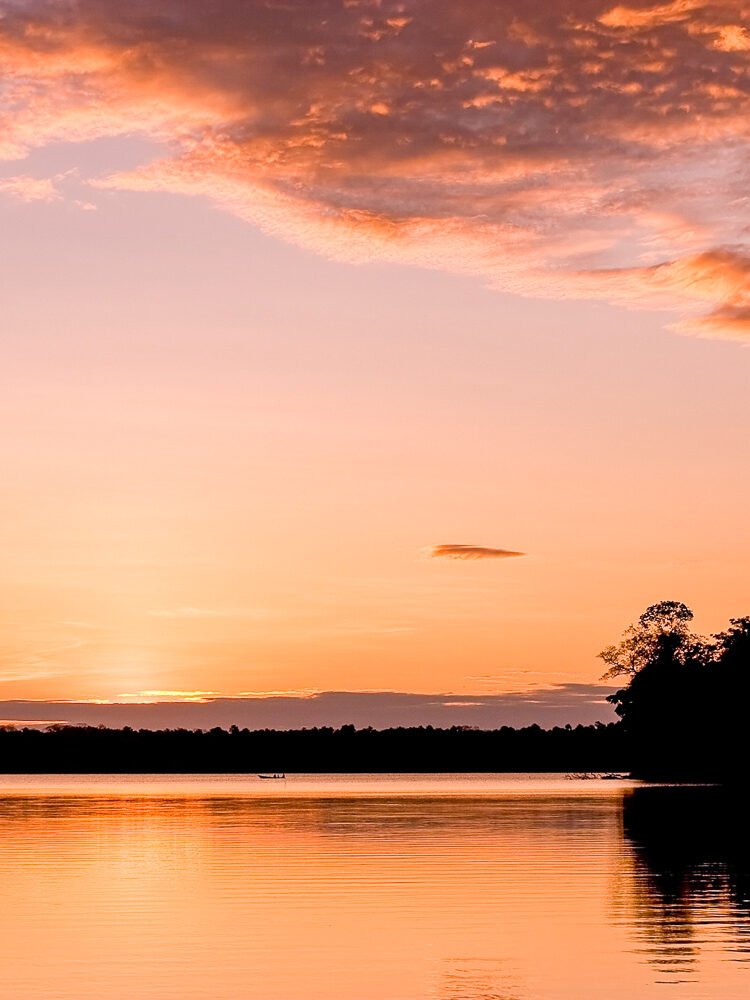Peru Amazon basin sunset