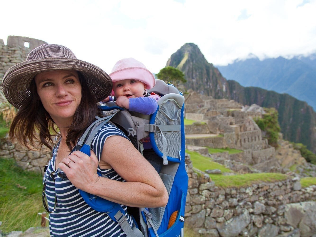 Erynn and baby visit Machu Picchu