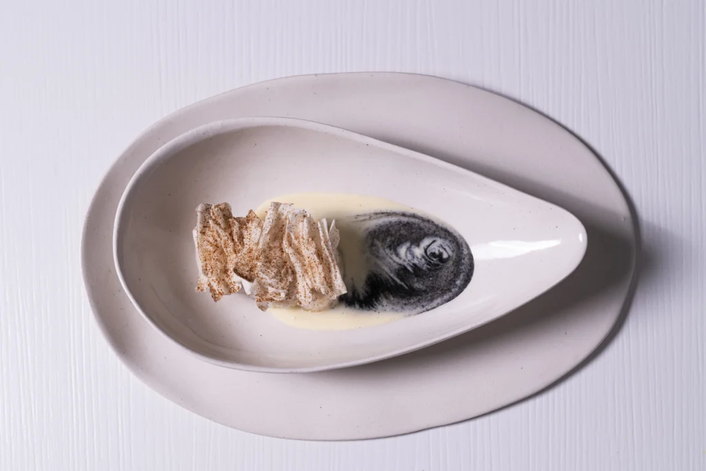 Fine dining dish from Trescha in Villa Crespo, Buenos Aires.